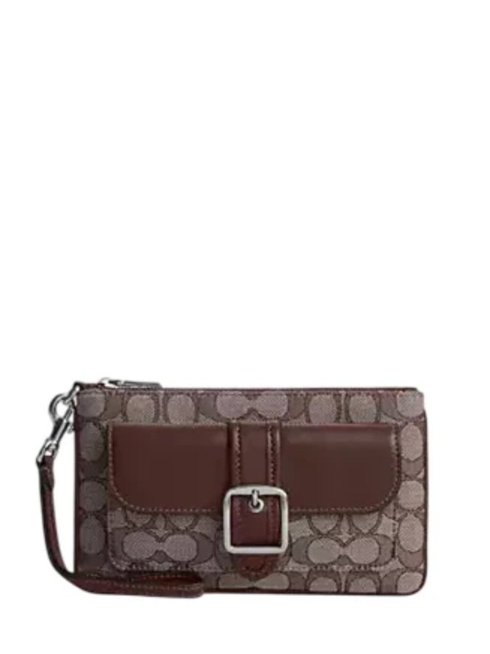 Coach Ashton Wristlet In Signature Jacquard - NWT